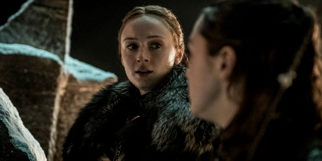 gra o tron sophie turner nie widziała 8 sezonu